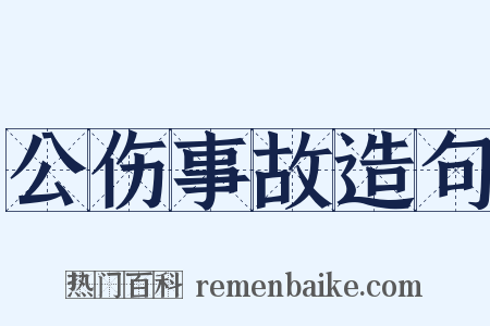 公伤事故造句是什么意思的图片